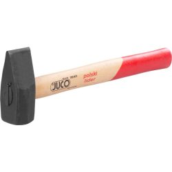   Lakatos kalapács, Juco, fekete, 1000 g, fa nyél, acél fej, DIN 6475, lapos/hegyes