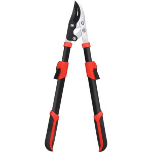 Ágvágó olló, Strend Pro Premium, fekete/piros, 69–94 cm, acél penge, teleszkópos,