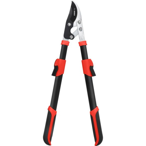 Ágvágó olló, Strend Pro Premium, fekete/piros, 69–94 cm, acél penge, teleszkópos,