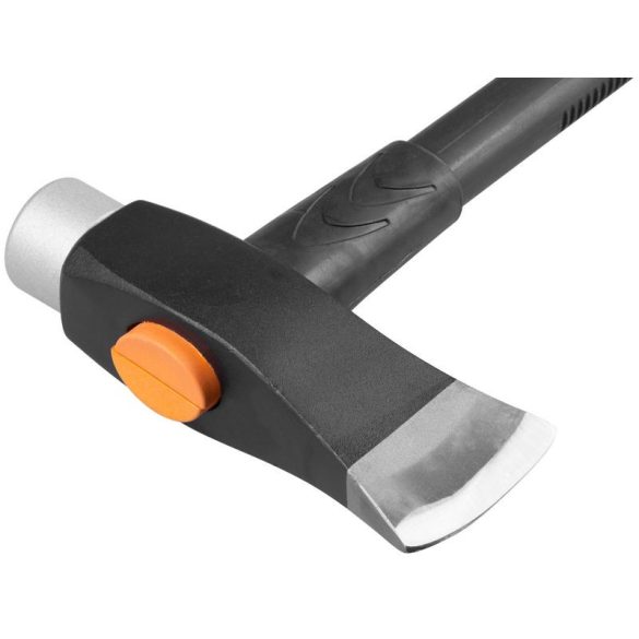 Hasítófejsze, Strend Pro Garden LSA, fekete/narancssárga, 2500 g, 90 cm, üvegszálas nyél, acél fej, Multi-Neck technológia