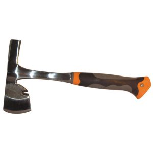 Ácsfejsze, Strend Pro Premium AX1117, fekete/narancssárga, 600 g, 34 cm, üvegszálas nyél, acél fej, többcélú, szeghúzóval