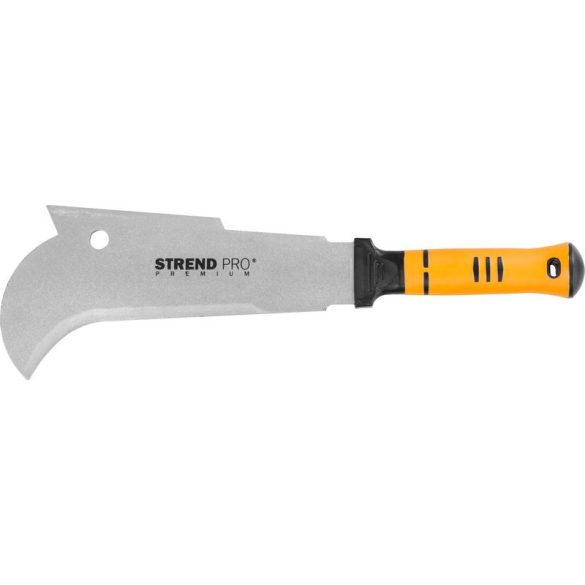 Bozótvágó kés, Strend Pro Premium M135A, sárga/szürke, 27 cm/18 cm pengehossz, PTFE bevonatú acél penge