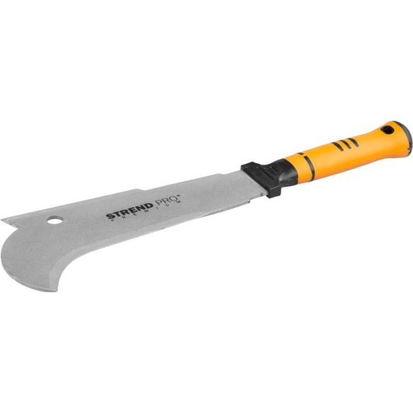 Bozótvágó kés, Strend Pro Premium M135A, sárga/szürke, 27 cm/18 cm pengehossz, PTFE bevonatú acél penge