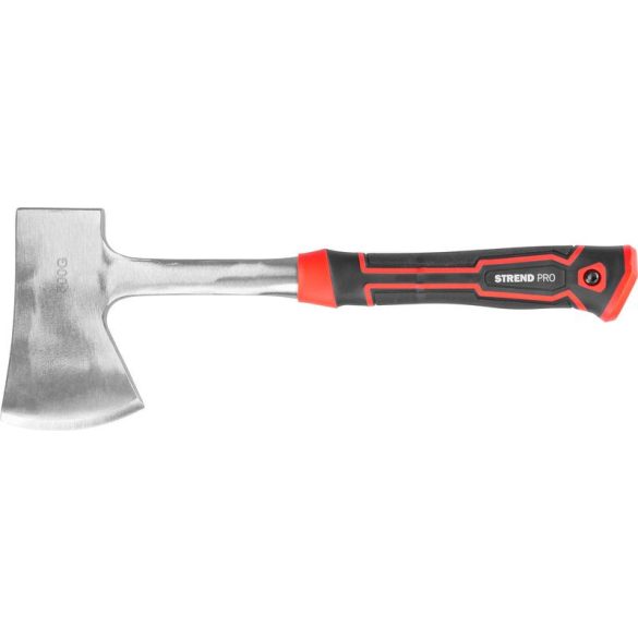 Fejsze-kalapács, Strend Pro Premium ComfortGrip DL503, piros/fekete, 600 g, 35,5 cm, üvegszálas nyél, acél fej