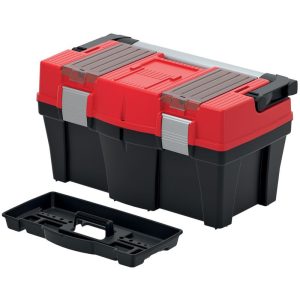 Szerszámosdoboz, Prosperplast Aptop Plus KAP5025, 45,8 x 25,7 x 24,5 cm, fekete, hordozható, praktikus
