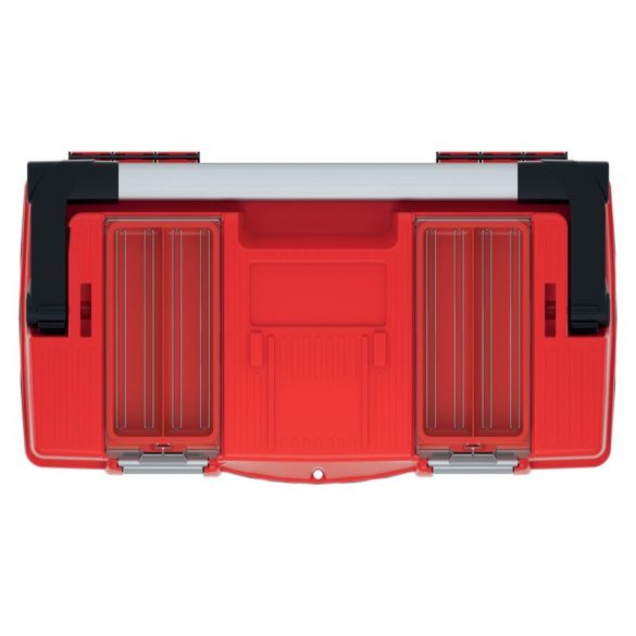 Szerszámosdoboz, Prosperplast Aptop Plus KAP5025, 45,8 x 25,7 x 24,5 cm, fekete, hordozható, praktikus