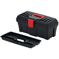   Szerszámosdoboz, Prosperplast Caliber KCR4020, 40 × 20 × 18,6 cm, fekete, fogantyúval, többfunkciós