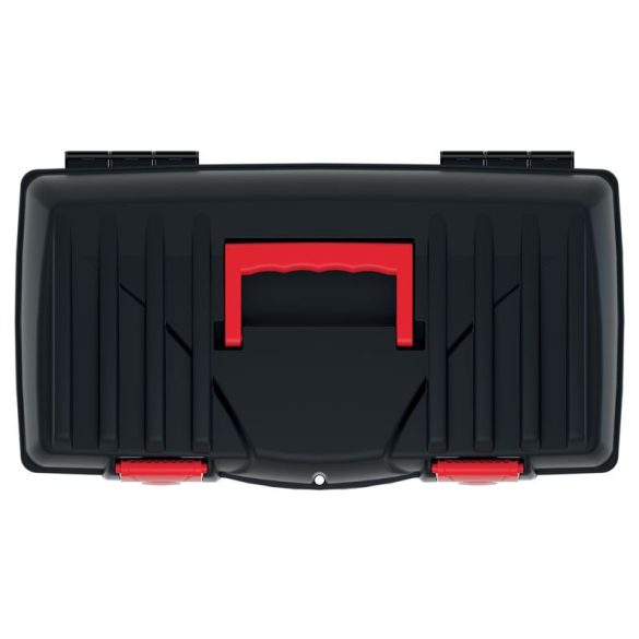 Szerszámosdoboz, Prosperplast Caliber KCR5025, 46 × 25,7 × 22,7 cm, fekete, fogantyúval, hordozható