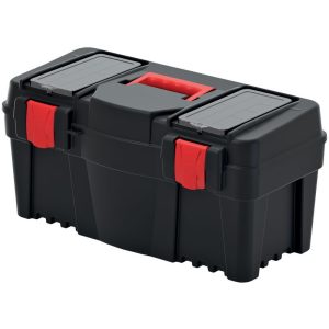 Szerszámosdoboz, Prosperplast Caliber KCR5530, 55 × 26,7 × 27 cm, fekete, fogantyúval, hordozható