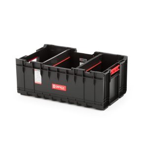 Szerszámosdoboz, Qbrick Patrol System One Box Plus, 53,5 × 29,5 × 22,2 cm, fekete, 35 l, nyitott kialakítás, moduláris
