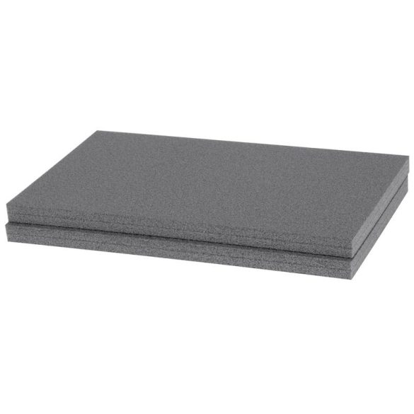 Rendszerező koffer, Qbrick Patrol System Pro Organizer 200, 45,2 × 35,8 × 7,9 cm, fekete, 6 l, habszivacs betéttel, tömített polikarbonát fedél, poliamid csatlakozók