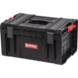   Szerszámosdoboz, Qbrick Patrol System Pro Toolbox, 45 x 33,4 x 24 cm, fekete, 19 l, moduláris, gumitömítéses, por- és vízvédett, 3 állítható válaszfallal, poliamid zárakkal