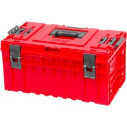   Szerszámosláda, Qbrick Patrol System One Red Ultra HD QS 350 Vario, piros, 38 l, ütésálló műanyag, IP66, por- és vízálló, Pro sorozattal kompatibilis