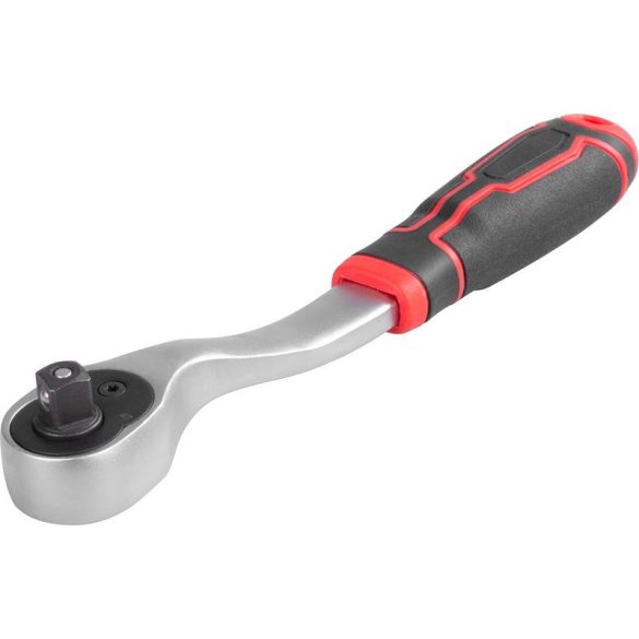 Racsnis kulcs, Strend Pro Premium ComfortGrip DL300, ezüst/fekete, 3/8", váltás karral, szénacél, 205 mm