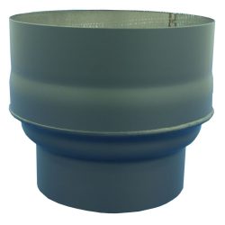   Füstcső szűkítő, V.A.P.K. HS 120/180/1,5, fekete, 120 mm - 180 mm, DC01 acéllemez, lemezvastagság: 1,5 mm, kályha–kémény csatlakozáshoz