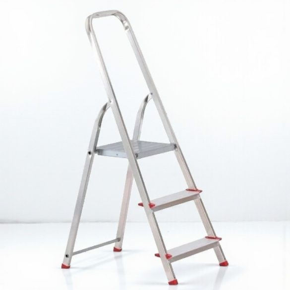 Festőlétra, ALVE Eurostyl 2913, 3 fokos, 55 cm, alumínium, összecsukható, egyoldalas