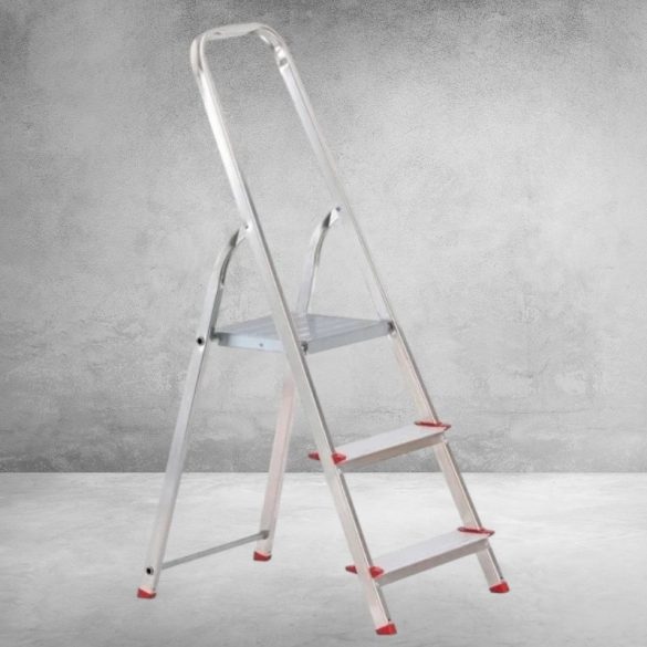 Festőlétra, ALVE Eurostyl 2913, 3 fokos, 55 cm, alumínium, összecsukható, egyoldalas