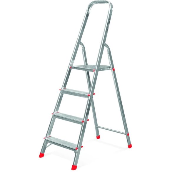 Festőlétra, ALVE Eurostyl 2914, 4 fokos, 76 cm, alumínium, összecsukható, egyoldalas