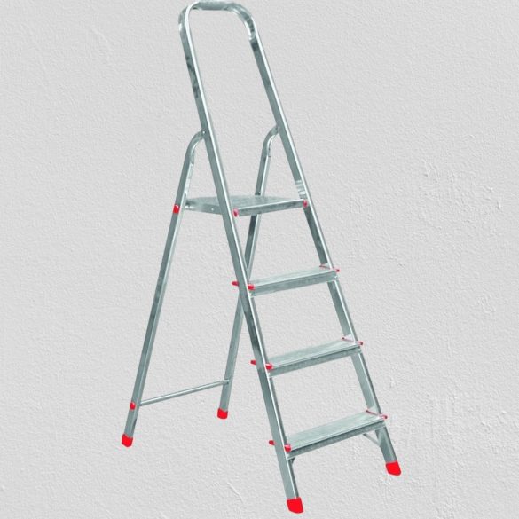 Festőlétra, ALVE Eurostyl 2914, 4 fokos, 76 cm, alumínium, összecsukható, egyoldalas