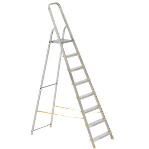 Festőlétra, ALVE Eurostyl 1918, 162 cm, 162 cm, ezüst, alumínium, összecsukható, egyoldalas