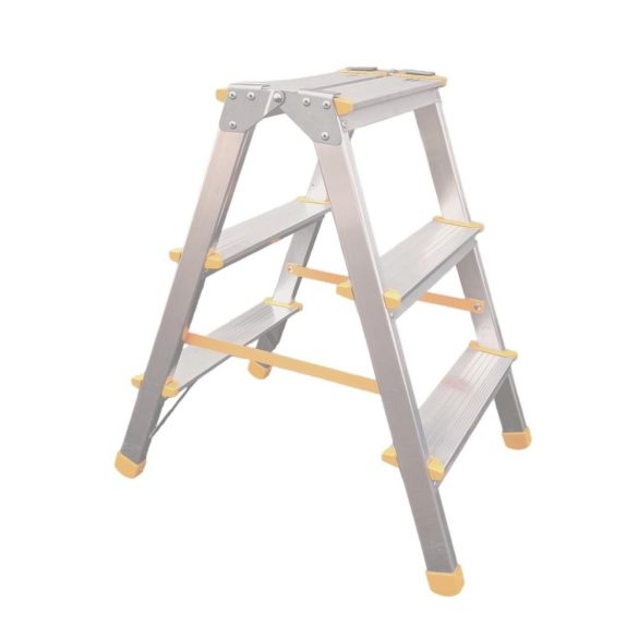Kétrészes létra, ALVE Eurostyl Hobby 1923, 2 x 3 fokos, 63 cm, 150 kg teherbírás, kétoldalas kivitel