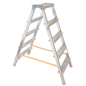 Kétrészes létra, ALVE Eurostyl Hobby 1925, 2 x 5 fokos, 109 cm, 150 kg teherbírás, kétoldalas kivitel