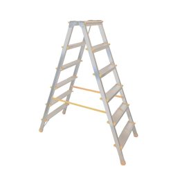   Kétrészes létra, ALVE Eurostyl Hobby 1926, 2 x 6 fokos, 132 cm, 150 kg teherbírás, kétoldalas kivitel