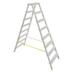   Kétrészes létra, ALVE Eurostyl Hobby 1928, 2 x 8 fokos, 178 cm, 150 kg teherbírás, kétoldalas kivitel