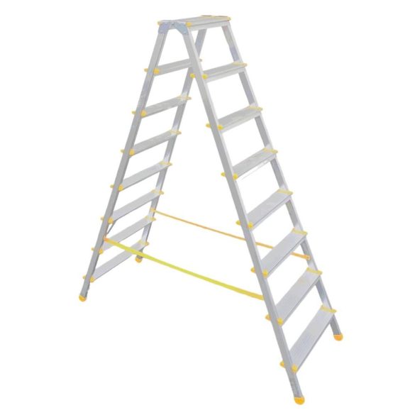 Kétrészes létra, ALVE Eurostyl Hobby 1928, 2 x 8 fokos, 178 cm, 150 kg teherbírás, kétoldalas kivitel