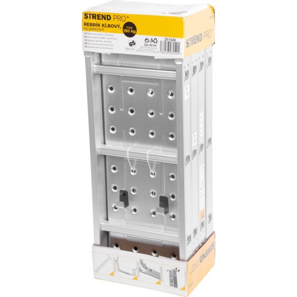 Strend Pro ML103 4x3 fokos alumínium létra - max. 4.6m
