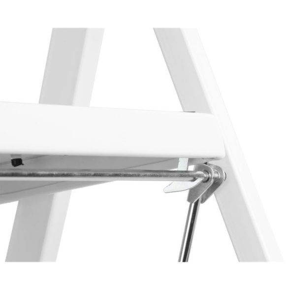 Festőlétra, Strend Pro LFD114, 4 fokos, 92 cm, acél, fehér, csúszásgátlós, összecsukható