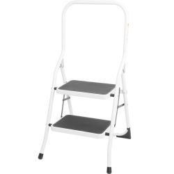   Strend Pro LFT105 fellépő, 2 fokos, 45 cm, fehér, acél, csúszásgátlós, stabil lábú