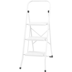   Strend Pro LFD130 fellépő, 3 fokos, 113,5 cm, fehér, acél, csúszásgátlós, stabil lábú