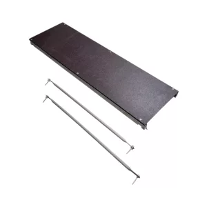 Állványplatform, Strend Pro 2 x 8 Basic, acél keret, csúszásmentes rétegelt lemez, 2 összekötő rúddal, teherbírás: 150 kg, állványhoz használható
