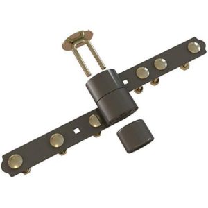 Keresztzár, Tokoz UZ 220+, sötétbarna, kétszárnyú kapukhoz, univerzális, páncélozott