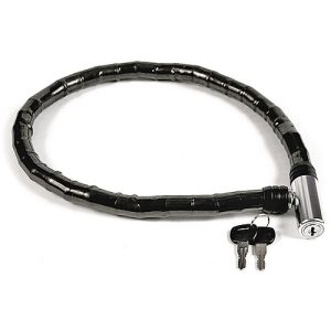 Kerékpárzár, Strend Pro LH0503 Strong, fekete, 80 x 18 mm, lopásgátló, 2 db kulccsal