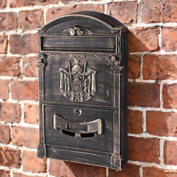 Strend Pro alumínium antik postaláda - bronz