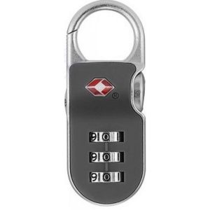 Lakat, Yale, YTP2/26/216/1, 26 mm, sötétszürke, számkombinációs, TSA tanúsított, horganyzott test, acél kengyel