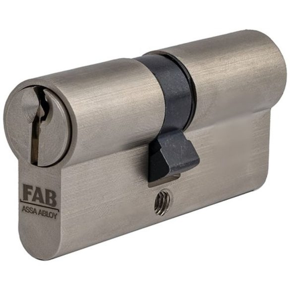 Cilinderbetét, FAB Home 2.00**, 30/45 mm (összesen75 mm), szatén nikkel, 3 db kulccsal, 5 pontos reteszelés, építőipari