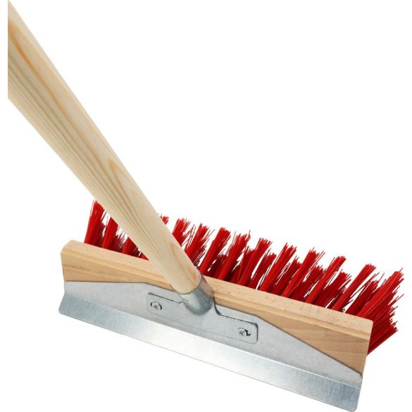 Útseprű, Strend Pro Geco U300.3, 30 cm, úttisztító, nyéllel, fém kaparóval