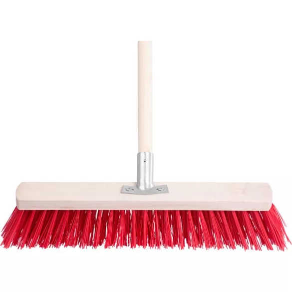 Útseprű, Strend Pro InDust, 30 cm, nyéllel, kültéri burkolathoz, felületkímélő, járdához, térkőhöz