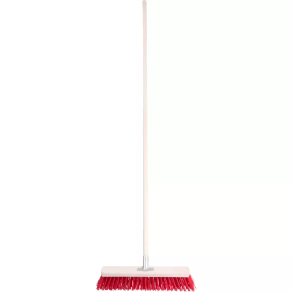 Útseprű, Strend Pro InDust, 30 cm, nyéllel, kültéri burkolathoz, felületkímélő, járdához, térkőhöz