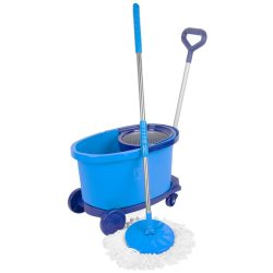   Felmosó szett, Strend Pro, 35 l, ipari, forgatható, kerekes, műanyag, csavarórendszeres, fogantyúval