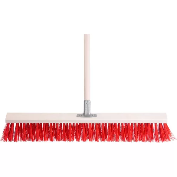 Útseprű, Strend Pro InDust, 80 cm, nyéllel, kültéri burkolathoz, felületkímélő, járdához, térkőhöz