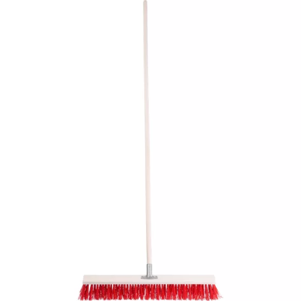 Útseprű, Strend Pro InDust, 80 cm, nyéllel, kültéri burkolathoz, felületkímélő, járdához, térkőhöz