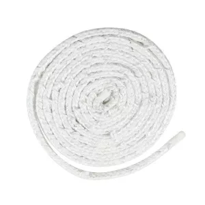 Kályhaajtó tömítőzsinór, Strend Pro SFS-20W, 200 cm, 0,8 x 0,8 cm, fehér, tűzhelyhez, kandallóhoz és kályhához, megbízható tömítés