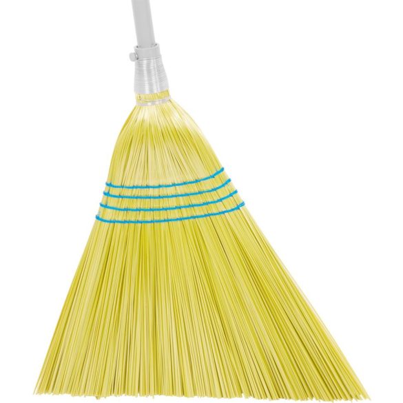 Seprű, MagicHome 3806Y SorgoSkew, sárga, 153 cm alumínium nyél, ferde