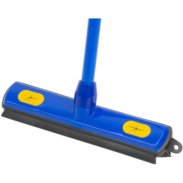 Seprű, Neco 20-0020-11, 300 mm, szürke, gumisörtékkel és lehúzóval, 126 cm nyéllel