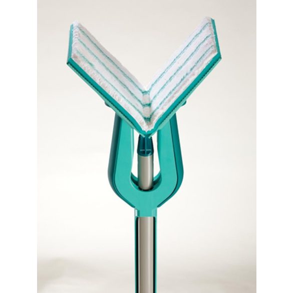 Felmosó, Leifheit 57023 Picollo S Micro Duo, 27 cm, mikroszálas szivacsfej, csavaró mechanizmussal, mozgatható csukló, mosógépben mosható