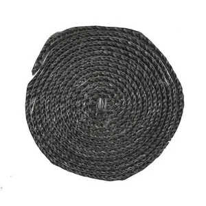 Kályhaajtó tömítőzsinór, Strend Pro, 250 cm, 1 x 1 cm, grafit, lapos, üvegajtóhoz, kandallóhoz és kályhához